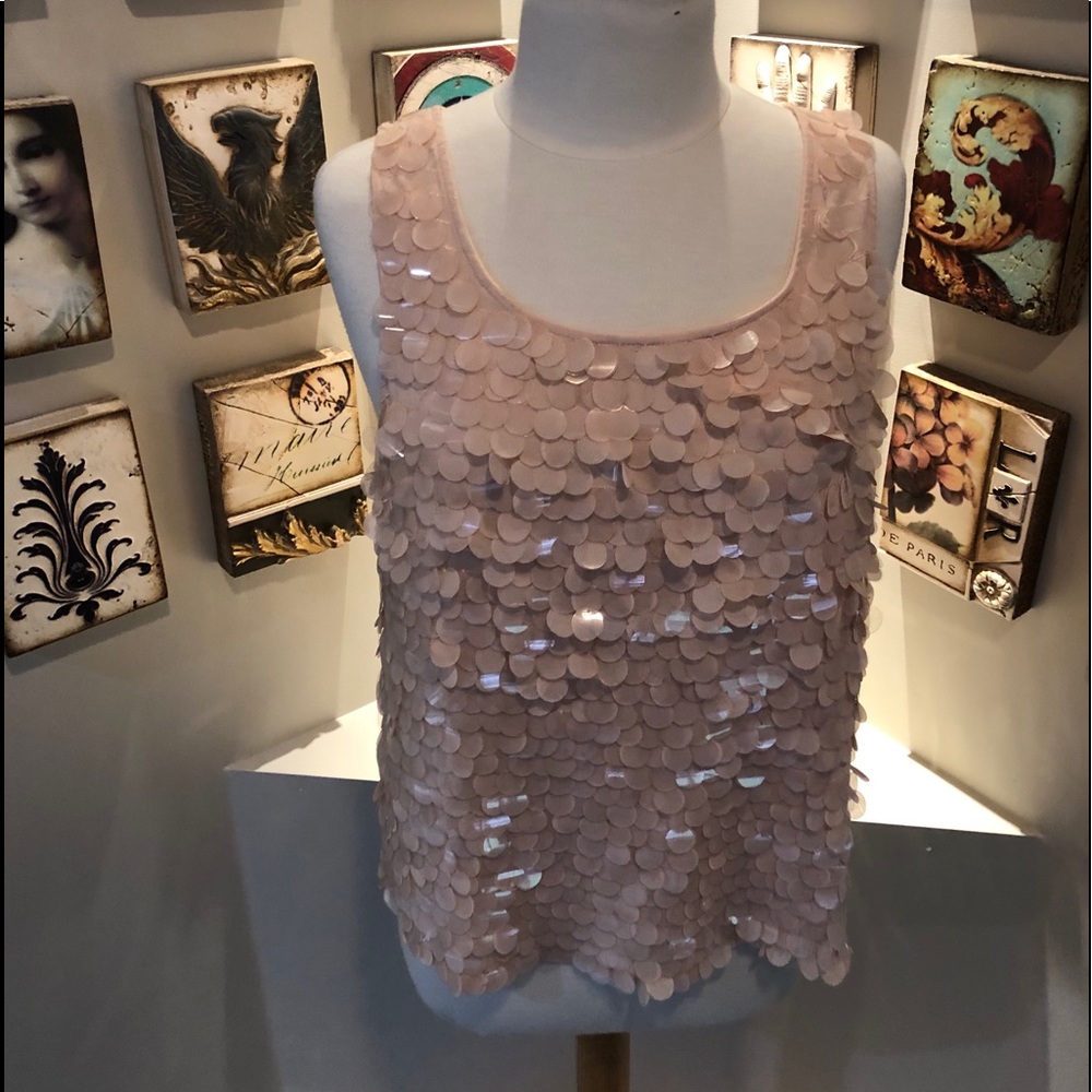 Forever 21 peach Sequined tank